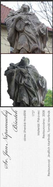 Socha Sv. Jana Nepomuckého v Břestku