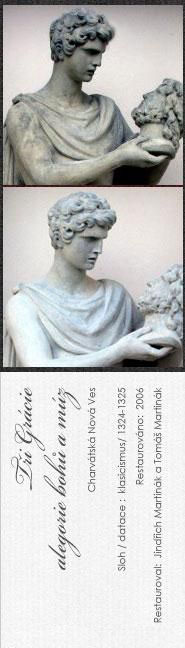 Tři Grácie - alegorie mal.lit. soch.